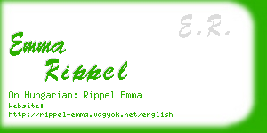 emma rippel business card